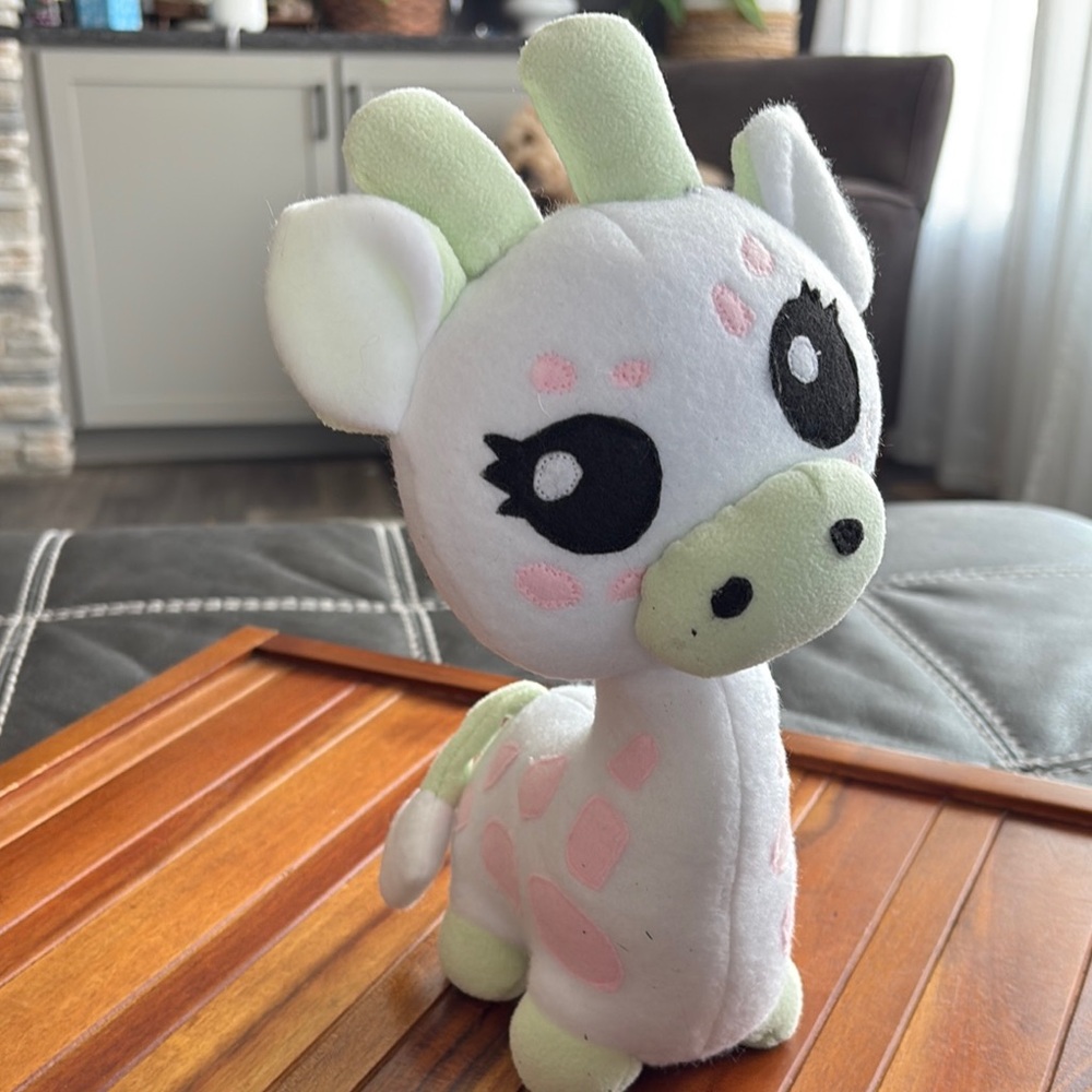 Charming Giraffe Plush Toy Handmade 12”